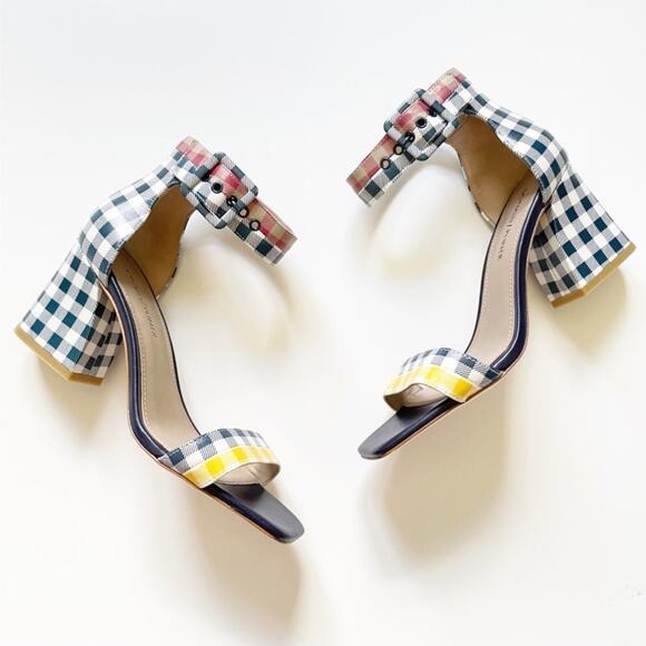 NEW Donald Pliner Watson Gingham Sandal - Picture 2 of 8